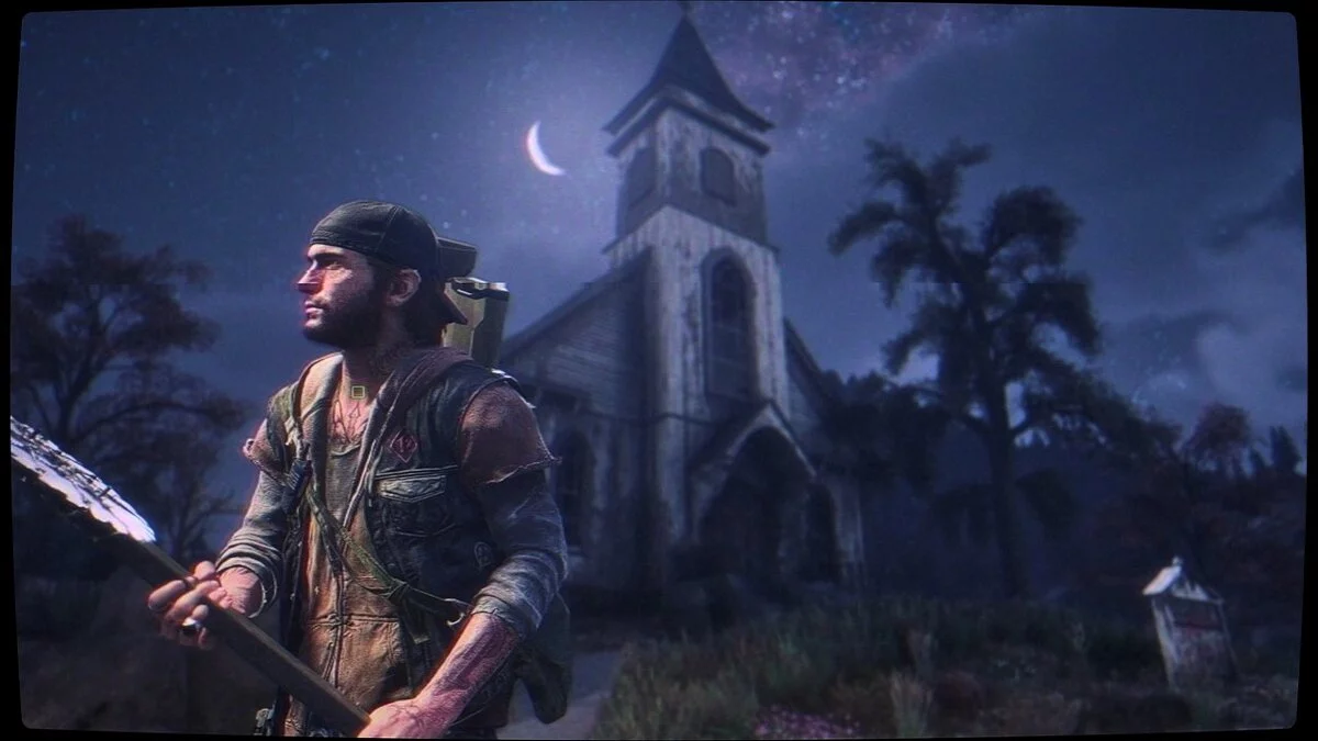 Days Gone — Графика в стиле VHS 80-х