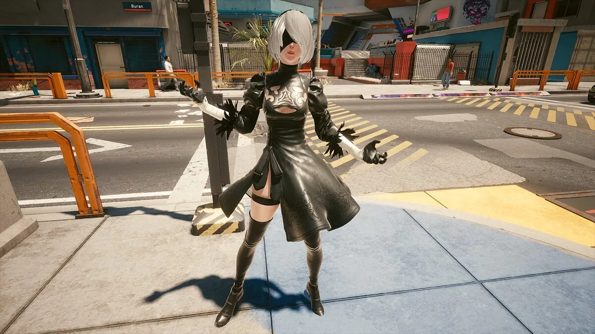 Cyberpunk 2077 — 2B из игры Nier: Automata