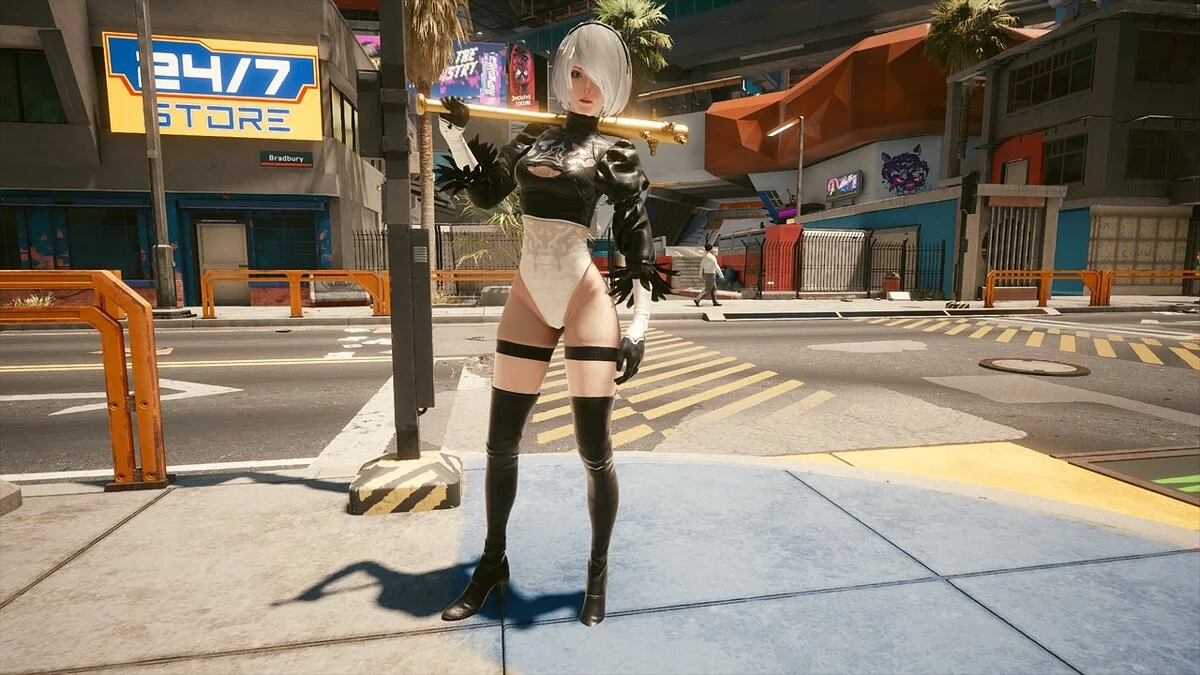 Cyberpunk 2077 — 2B из игры Nier: Automata