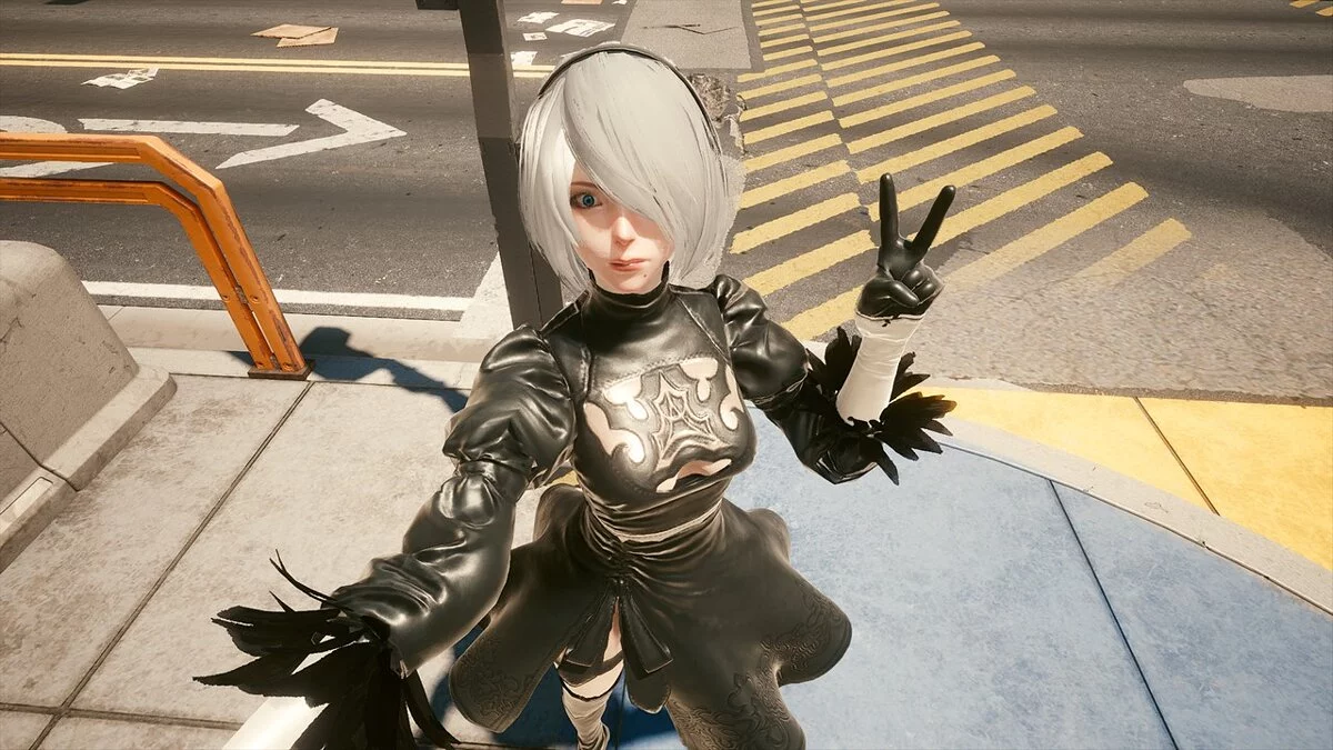 Cyberpunk 2077 — 2B из игры Nier: Automata