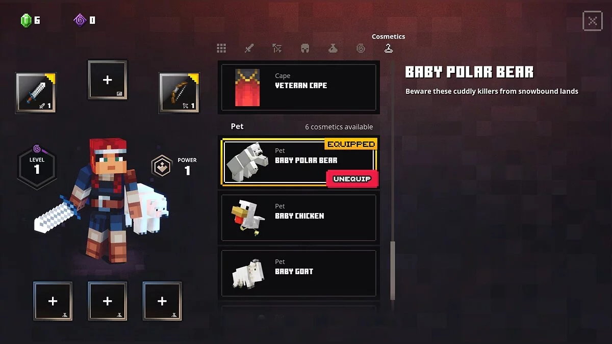 Minecraft Dungeons — Детеныш белого медведя