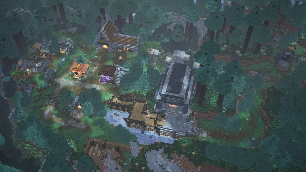 Minecraft Dungeons — Лагерь в Тайге