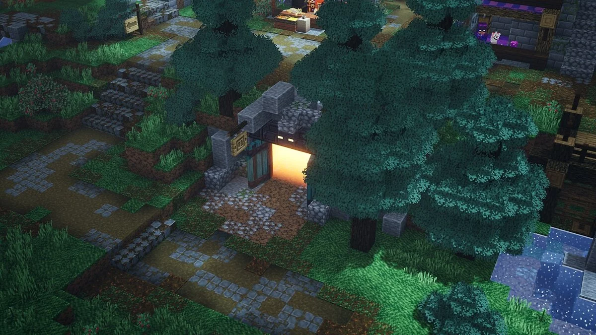 Minecraft Dungeons — Лагерь в Тайге