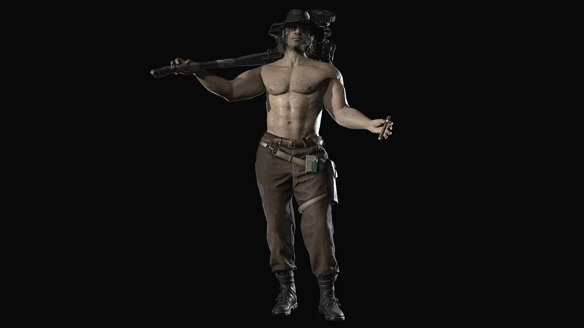 Resident Evil Village — Карл Гейзенберг без рубашки