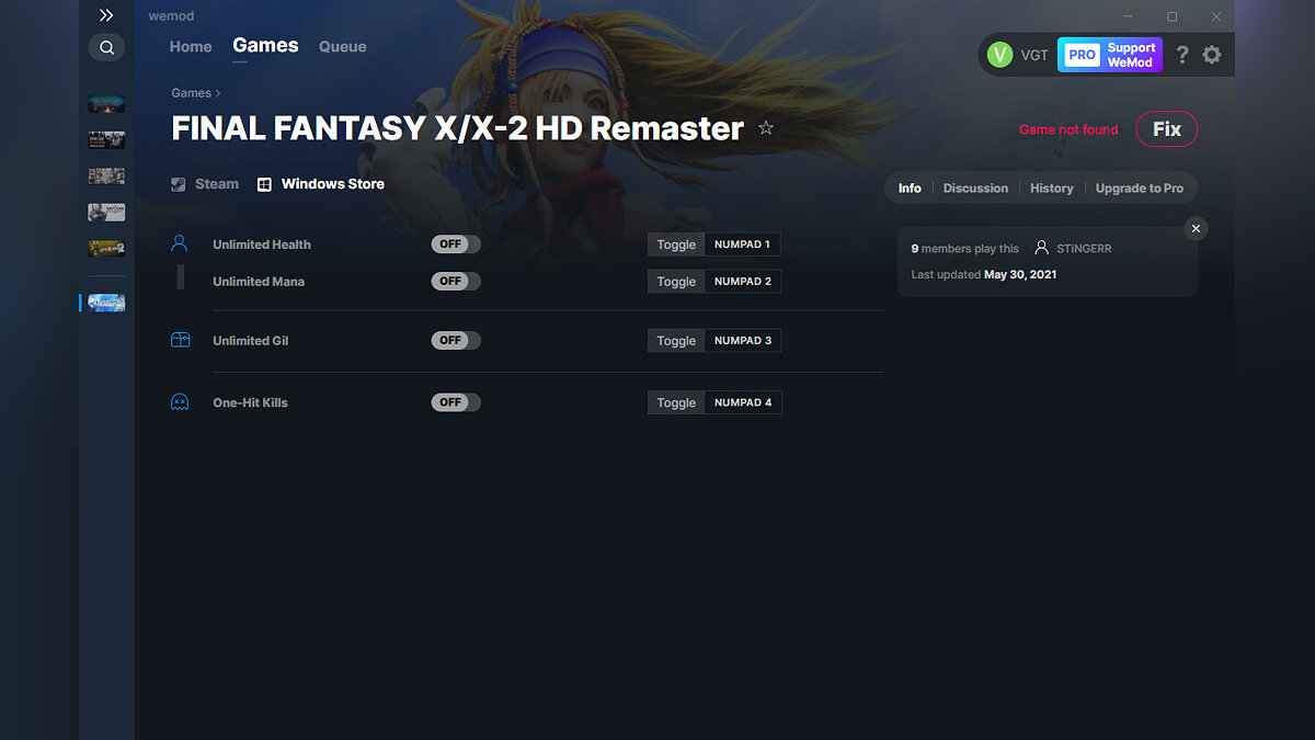 Final Fantasy X | X-2 HD Remaster — Трейнер (+4) от 30.05.2021 [WeMod]