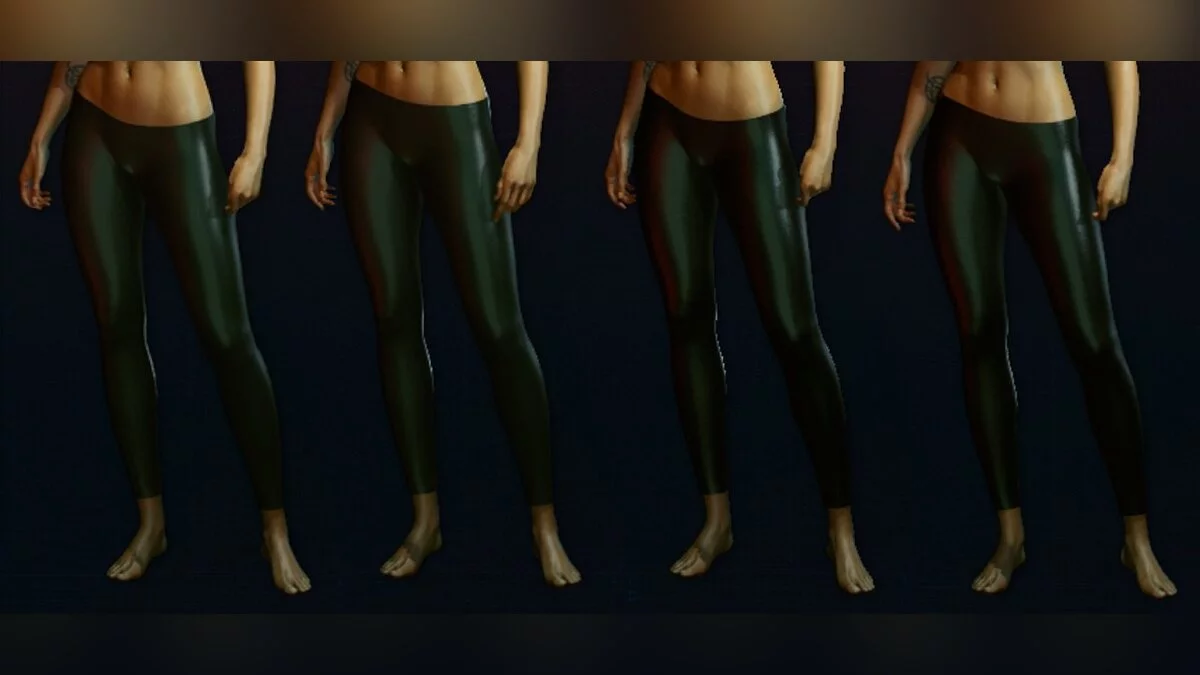 Cyberpunk 2077 — Леггинсы из черного латекса
