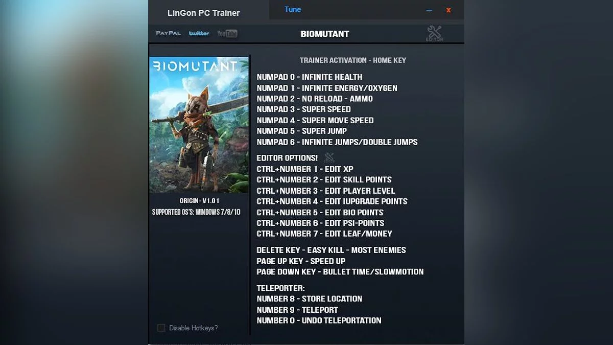 Biomutant — Трейнер (+16/+18/+19) [1.0.1 - 1.0.2: Origin]