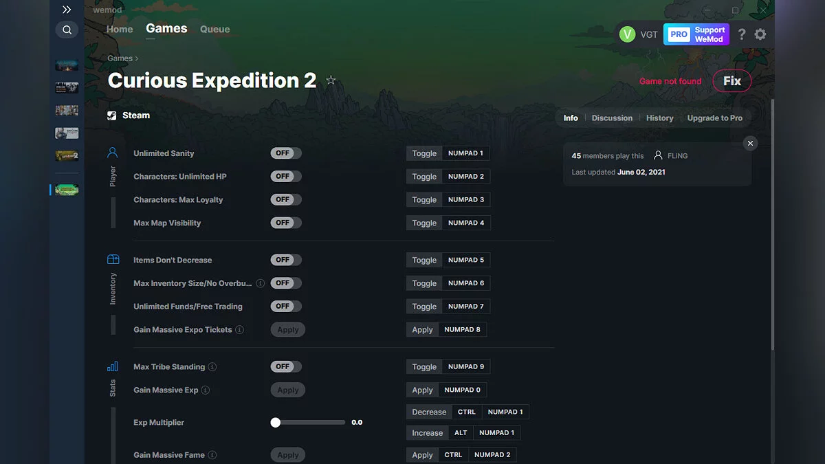 Curious Expedition 2 — Трейнер (+16) от 02.06.2021 [WeMod]