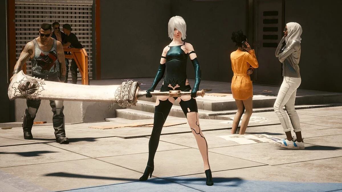 Cyberpunk 2077 — A2 из игры Nier: Automata