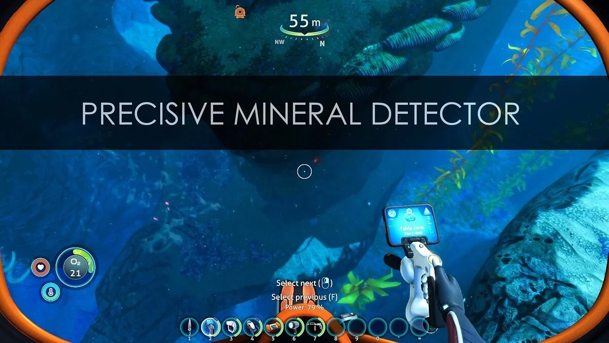 Subnautica: Below Zero — Расстояние до минералов