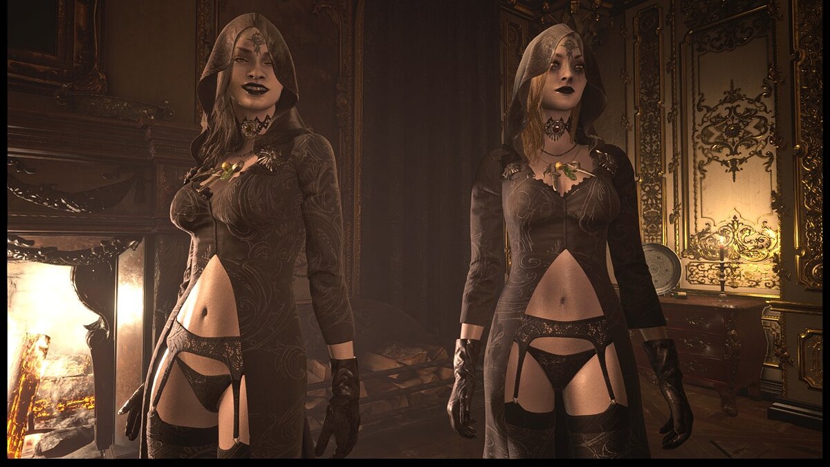 Resident Evil Village — Откровенные костюмы для дочерей Димитреску