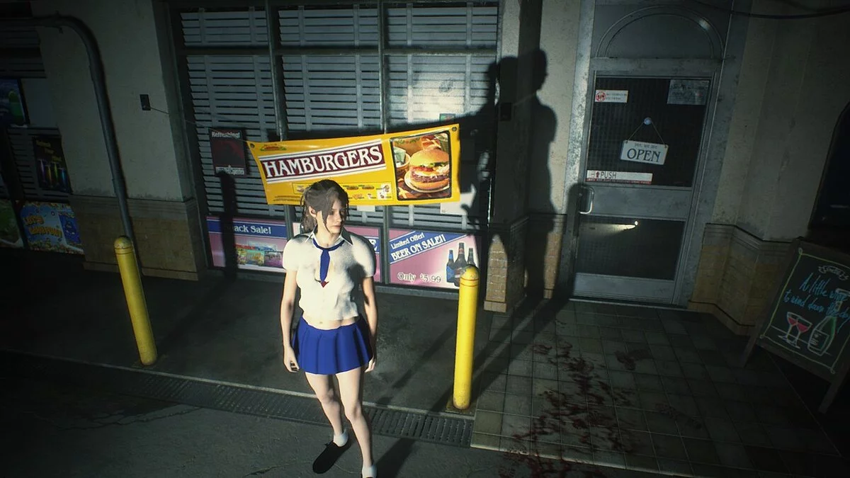 Resident Evil 2 — Клэр сексуальная школьница
