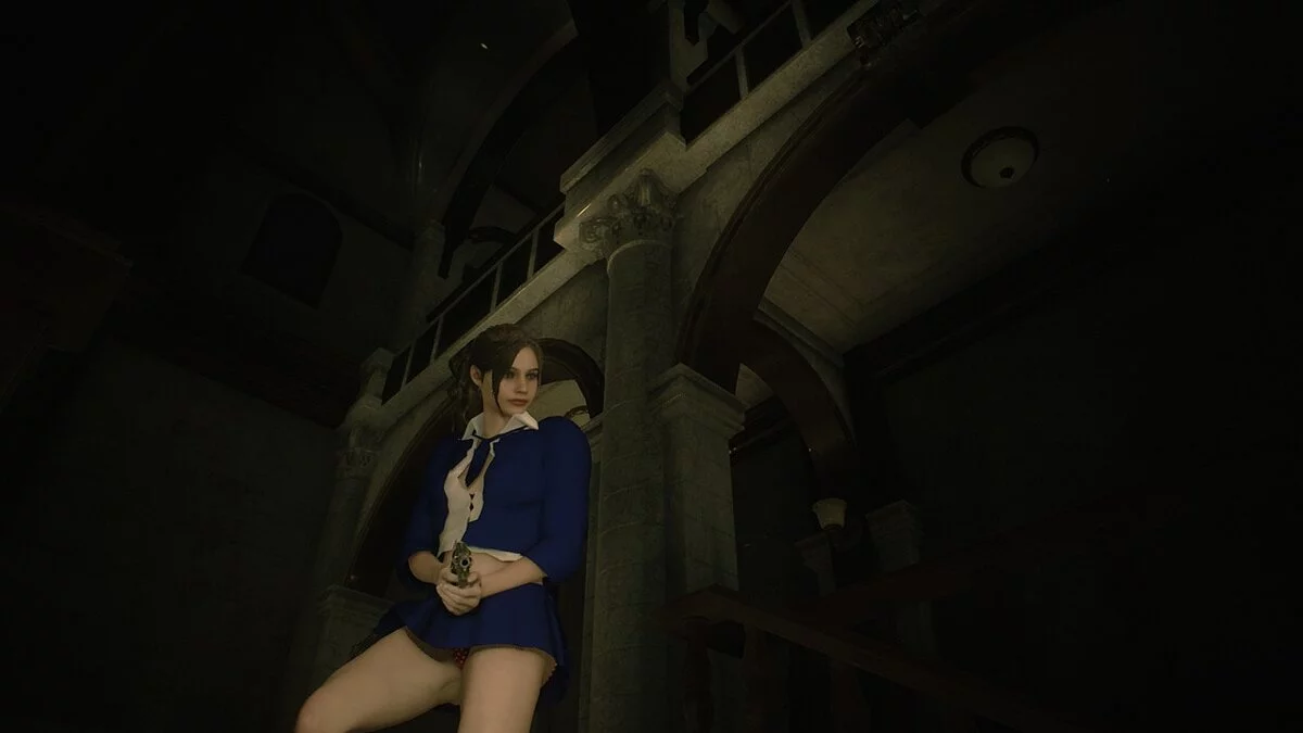 Resident Evil 2 — Клэр сексуальная школьница