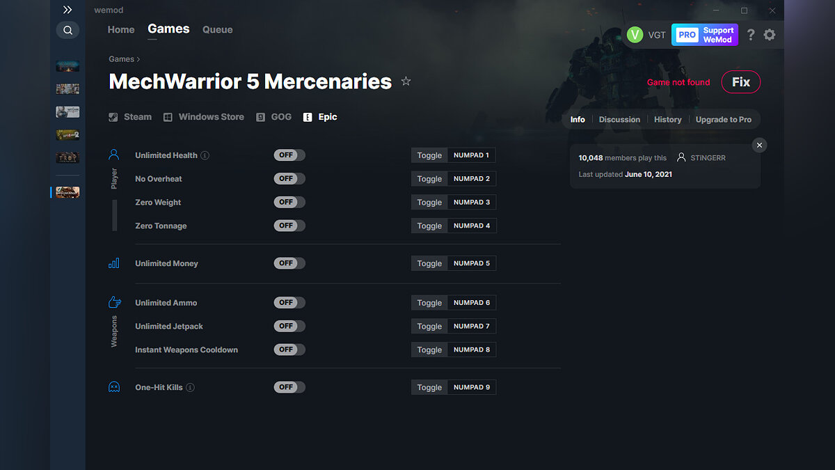 MechWarrior 5: Mercenaries — Трейнер (+9) от 10.06.2021 [WeMod]