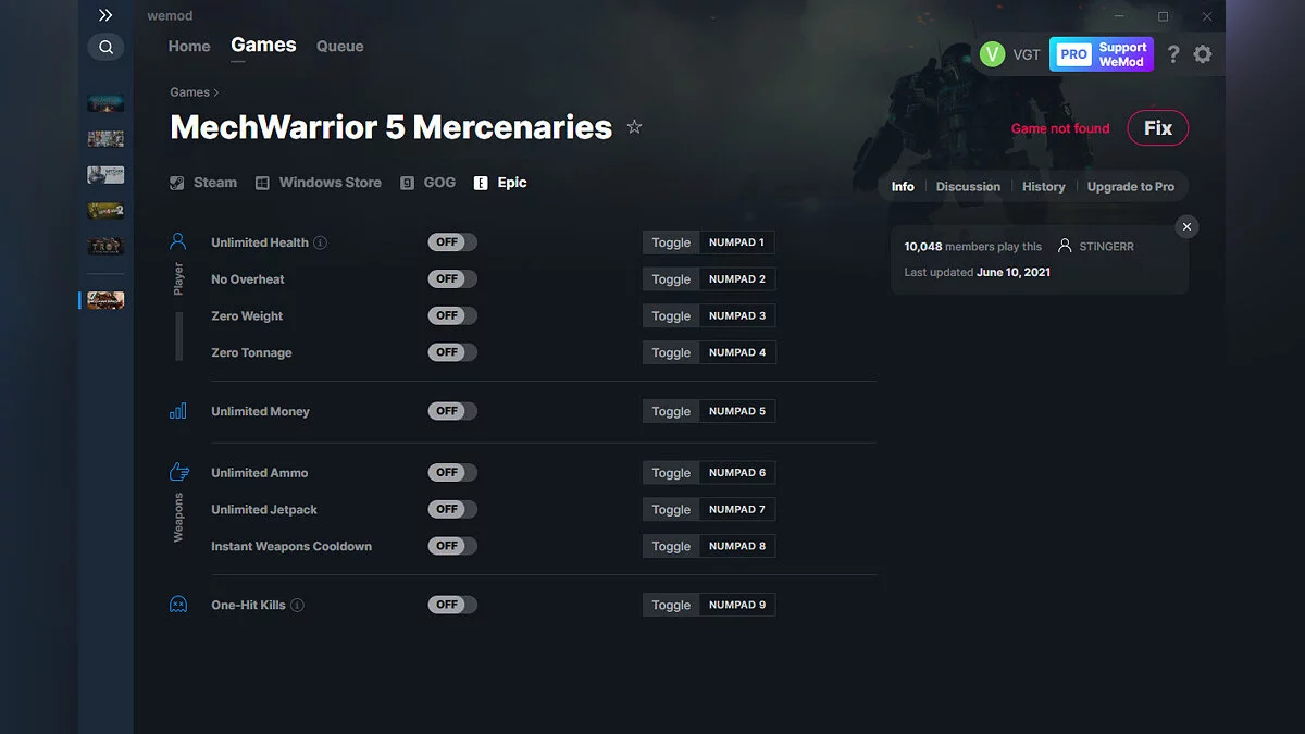 MechWarrior 5: Mercenaries — Трейнер (+9) от 10.06.2021 [WeMod]