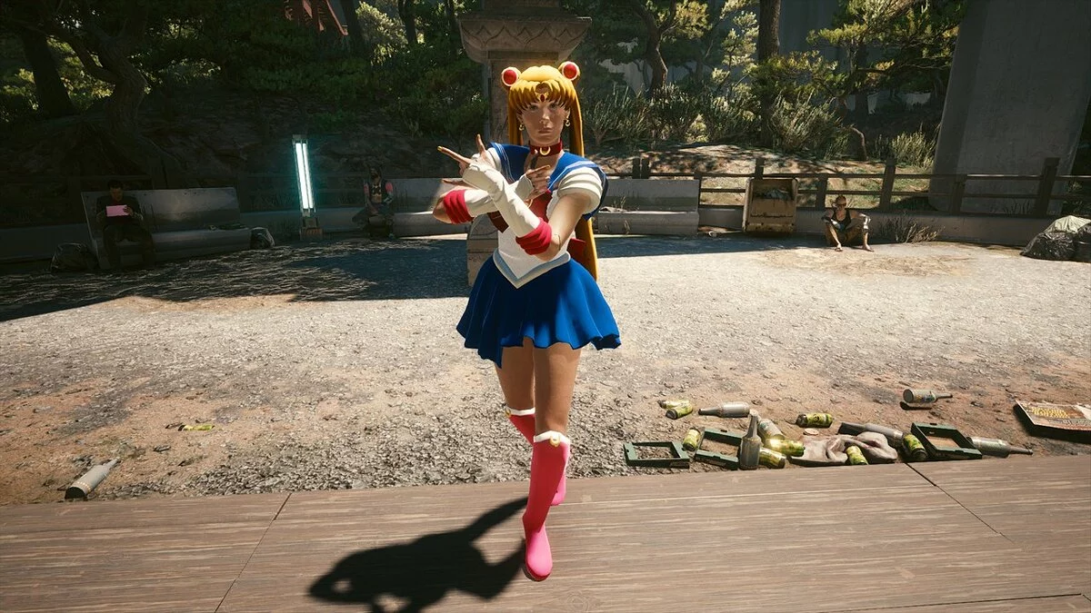 Cyberpunk 2077 — Костюм Сейлор Мун