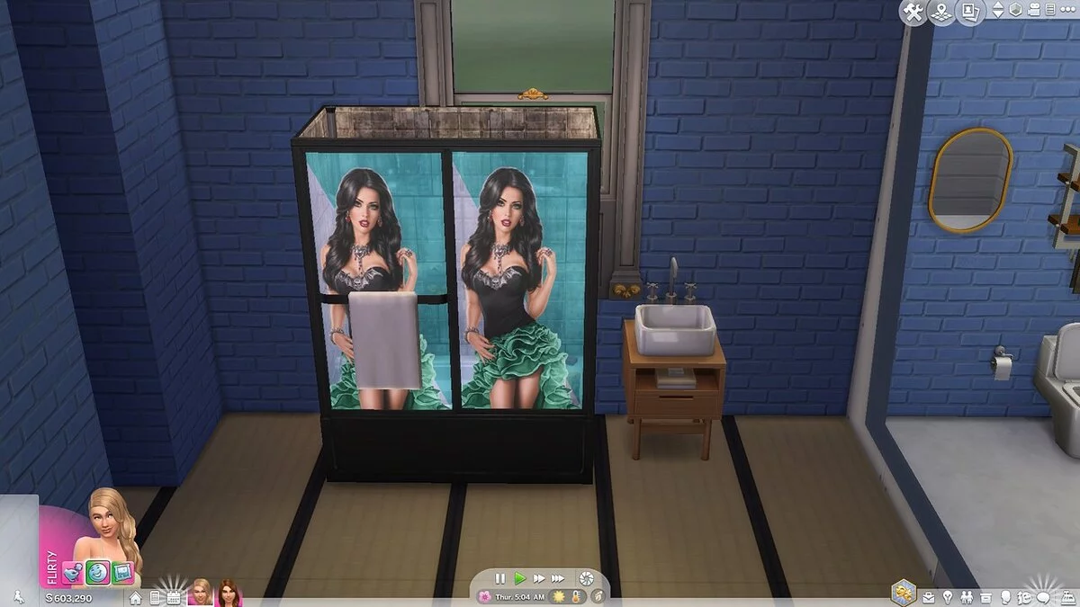 The Sims 4 — Душ в стиле пин-ап