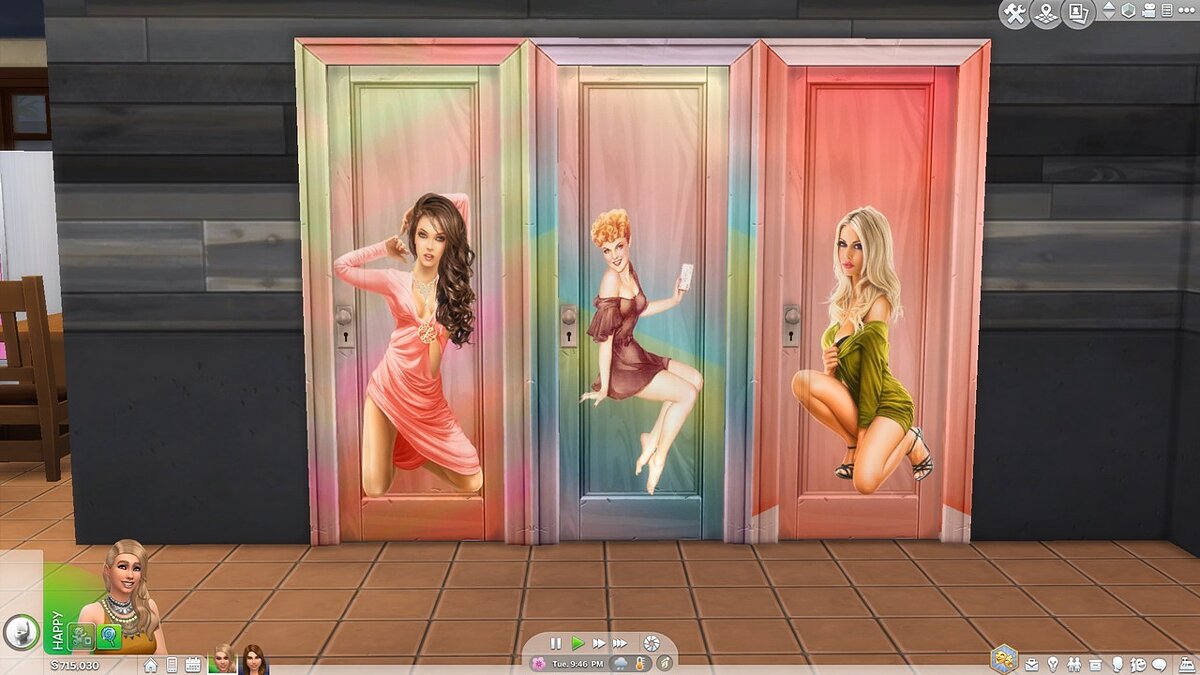 The Sims 4 — Двери в стиле пин-ап