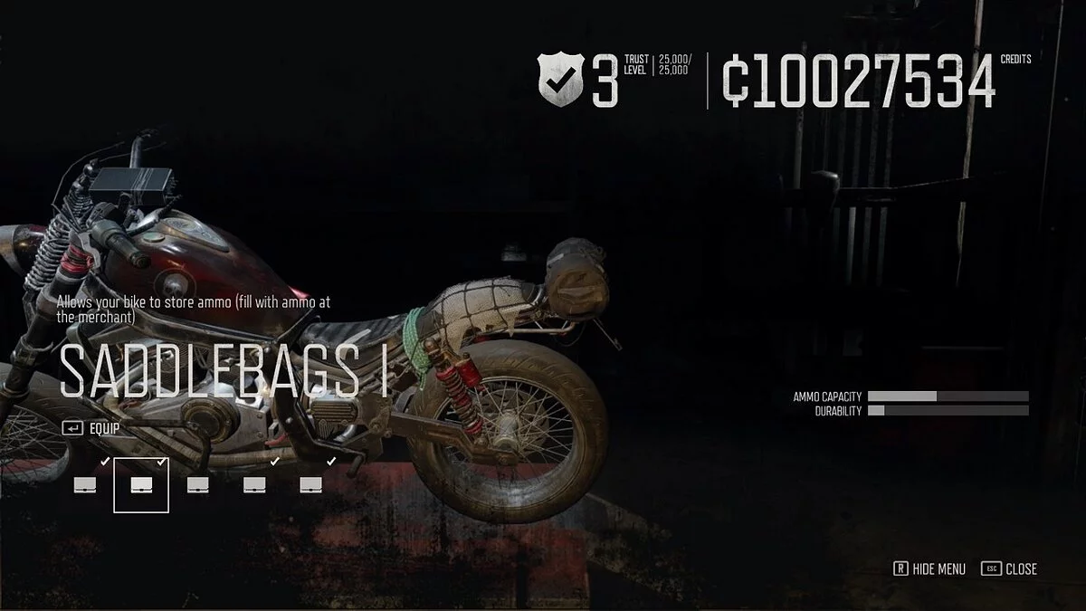 Days Gone — Невидимые седельные сумки
