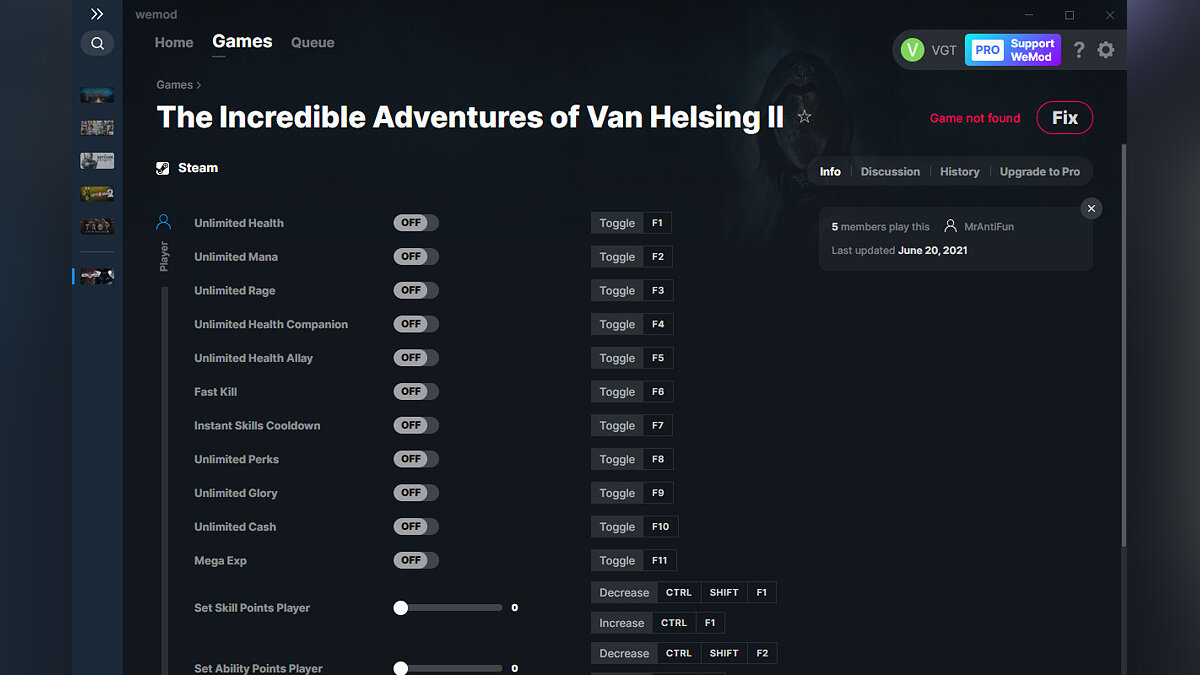 Incredible Adventures of Van Helsing 2 — Трейнер (+15) от 20.06.2021 [WeMod]