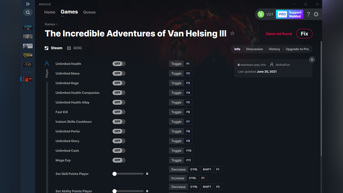 Incredible Adventures of Van Helsing 3 — Трейнер (+15) от 20.06.2021 [WeMod]