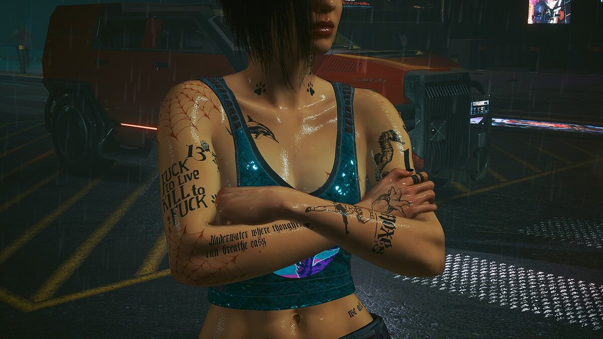 Cyberpunk 2077 — Больше татуировок для Джуди