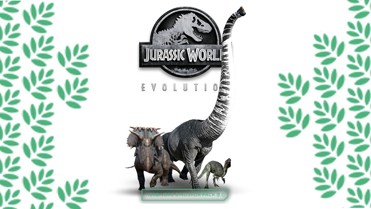 Jurassic World Evolution — Набор травоядных динозавров 3.0 (новые виды)
