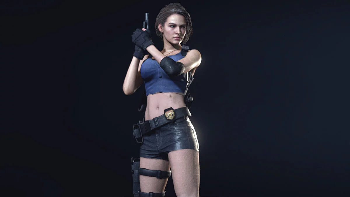 Resident Evil 3 — Джилл в майке и шортах