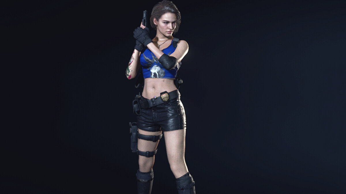 Resident Evil 3 — Джилл в майке и шортах