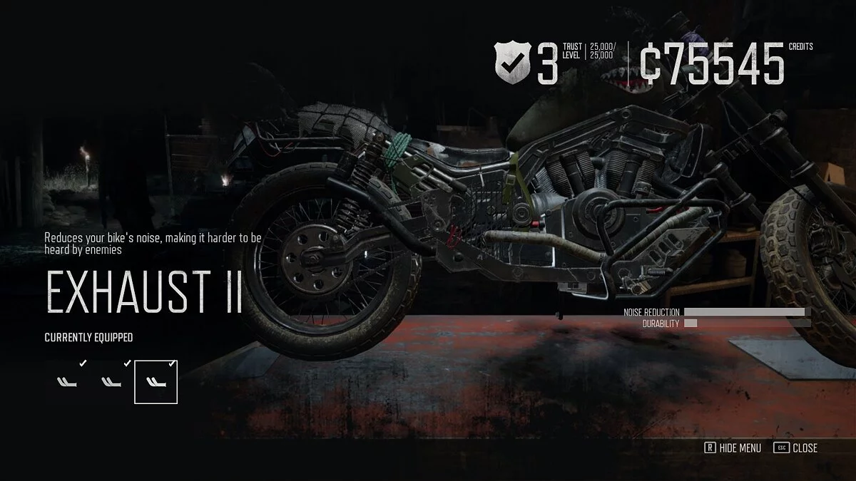 Days Gone — Все детали мотоцикла одинаковые