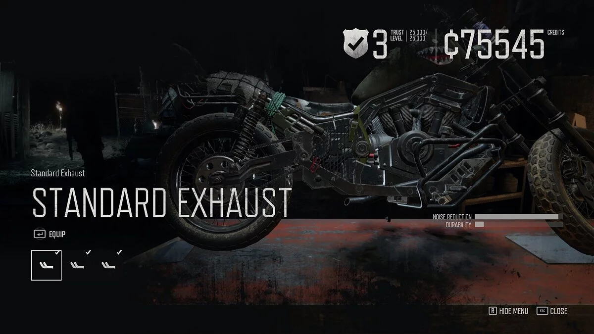 Days Gone — Все детали мотоцикла одинаковые