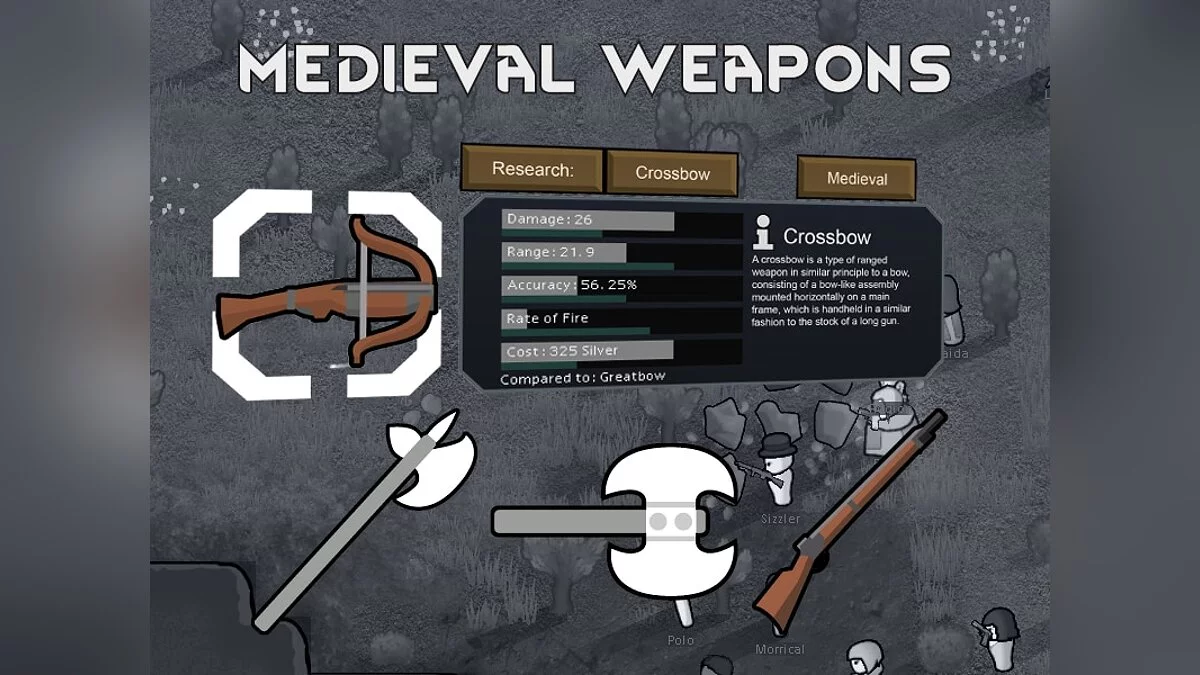 RimWorld — Расширенное оригинальное оружие