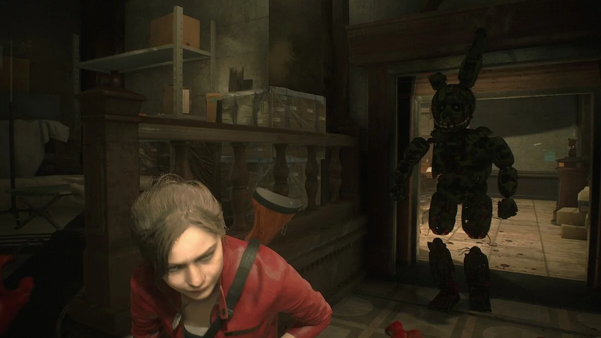 Resident Evil 2 — Спрингтрап из игры Five Nights at Freddy's 3
