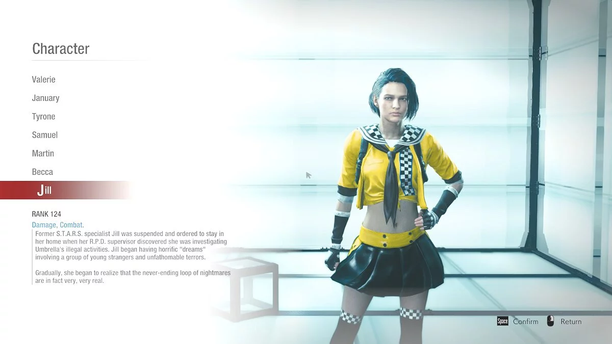 Resident Evil: Resistance — Школьная форма Джилл