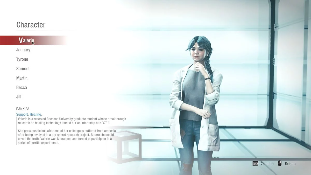 Resident Evil: Resistance — Химик Валери