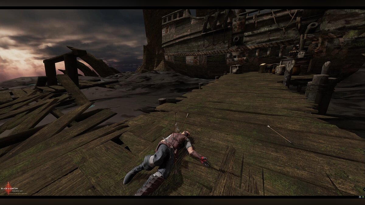 Blade and Sorcery — Рыболовный причал из игры Mortal Kombat