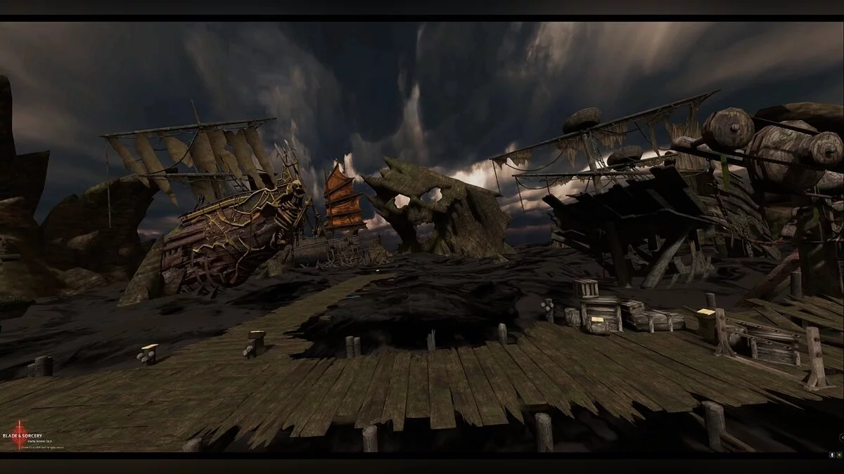 Blade and Sorcery — Рыболовный причал из игры Mortal Kombat