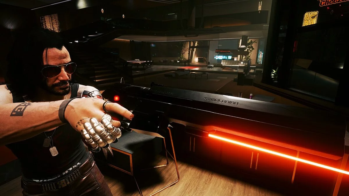 Cyberpunk 2077 — Перекраска оружия Malorian 3516