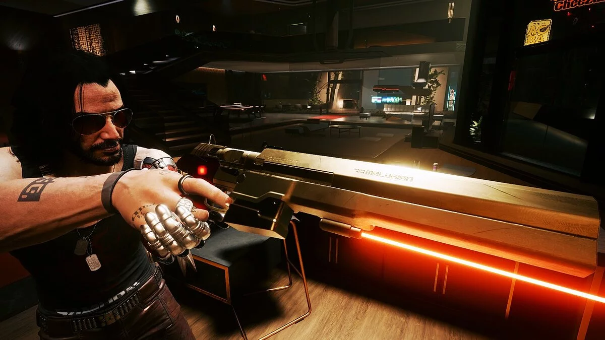 Cyberpunk 2077 — Перекраска оружия Malorian 3516