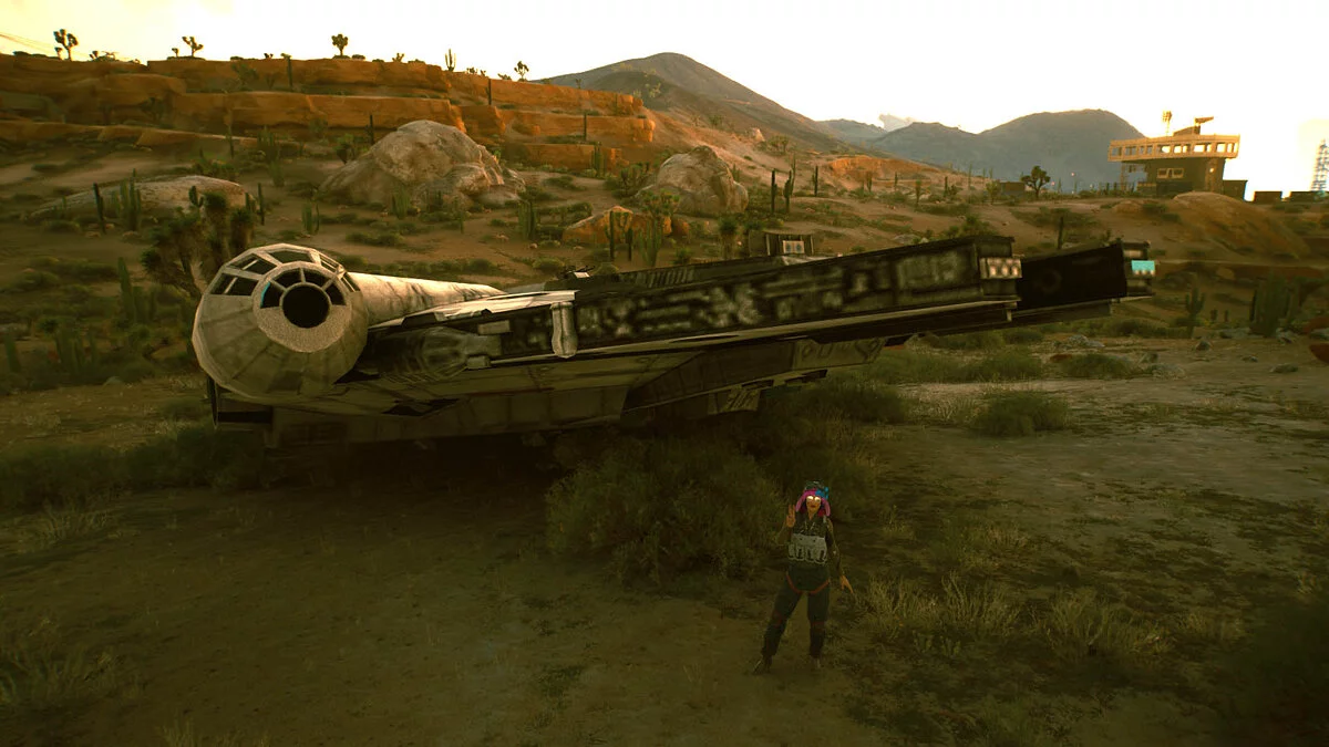 Cyberpunk 2077 — «Тысячелетний сокол» из фильма «Звездные войны»