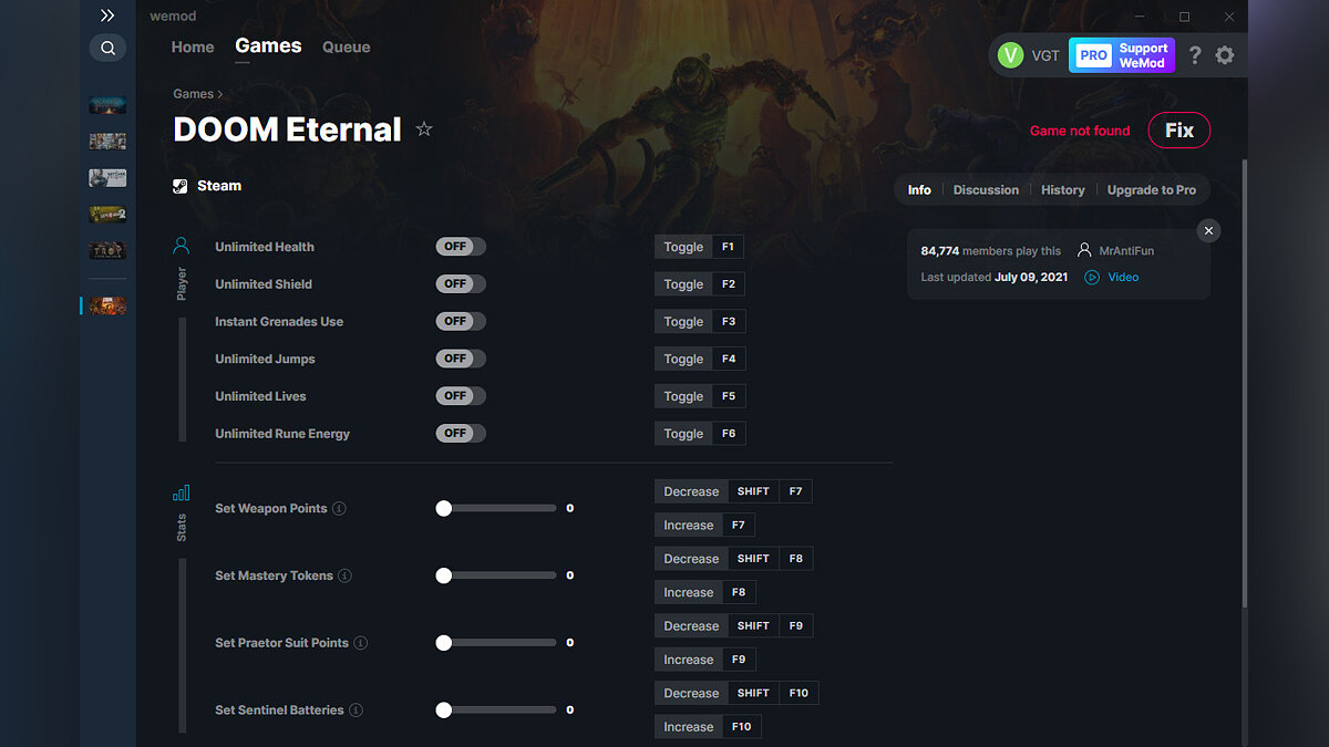 Doom Eternal — Трейнер (+13) от 09.07.2021 [WeMod]