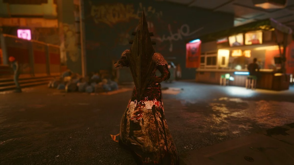Cyberpunk 2077 — Пирамидоголовый из игры Silent Hill