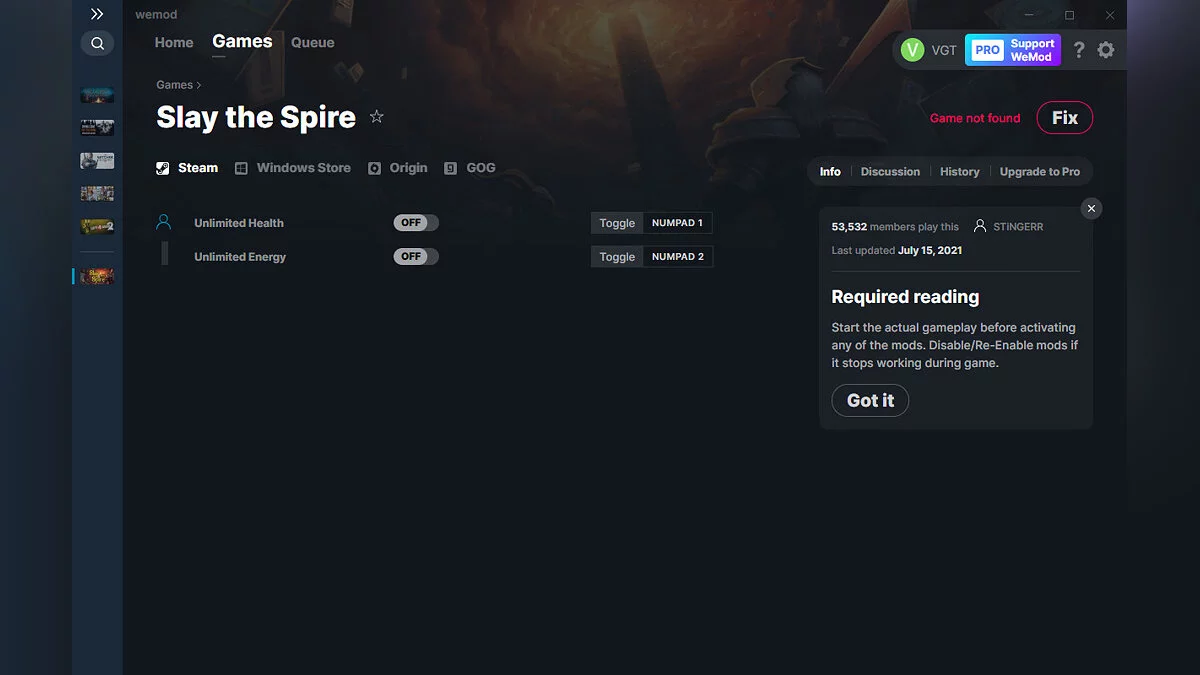 Slay the Spire — Трейнер (+2) от 15.07.2021 [WeMod]