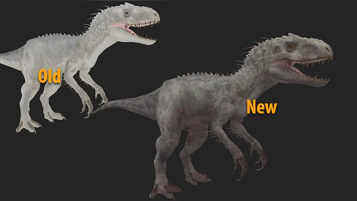 Jurassic World Evolution — Ретекстур индоминуса рекса