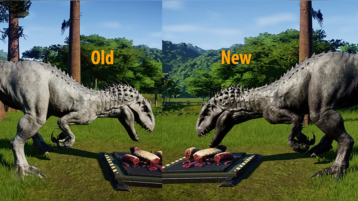 Jurassic World Evolution — Ретекстур индоминуса рекса