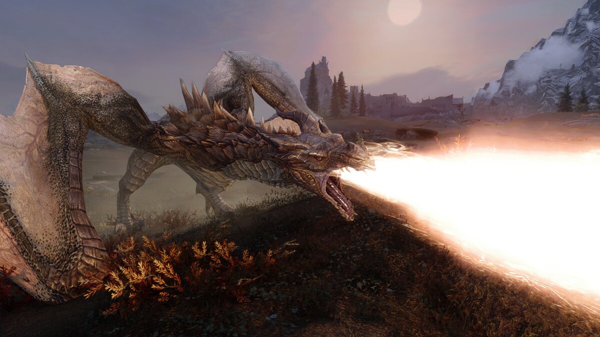 Elder Scrolls 5: Skyrim Special Edition — Переработка боя драконов