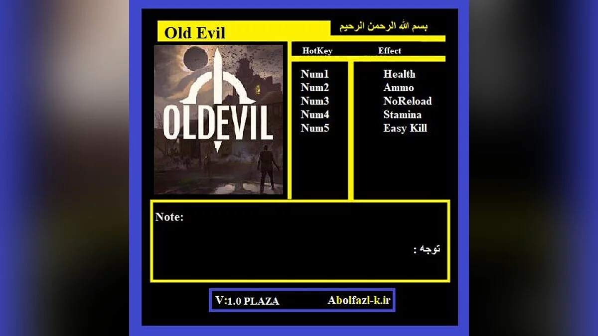 Old Evil — Трейнер (+5) [1.03]