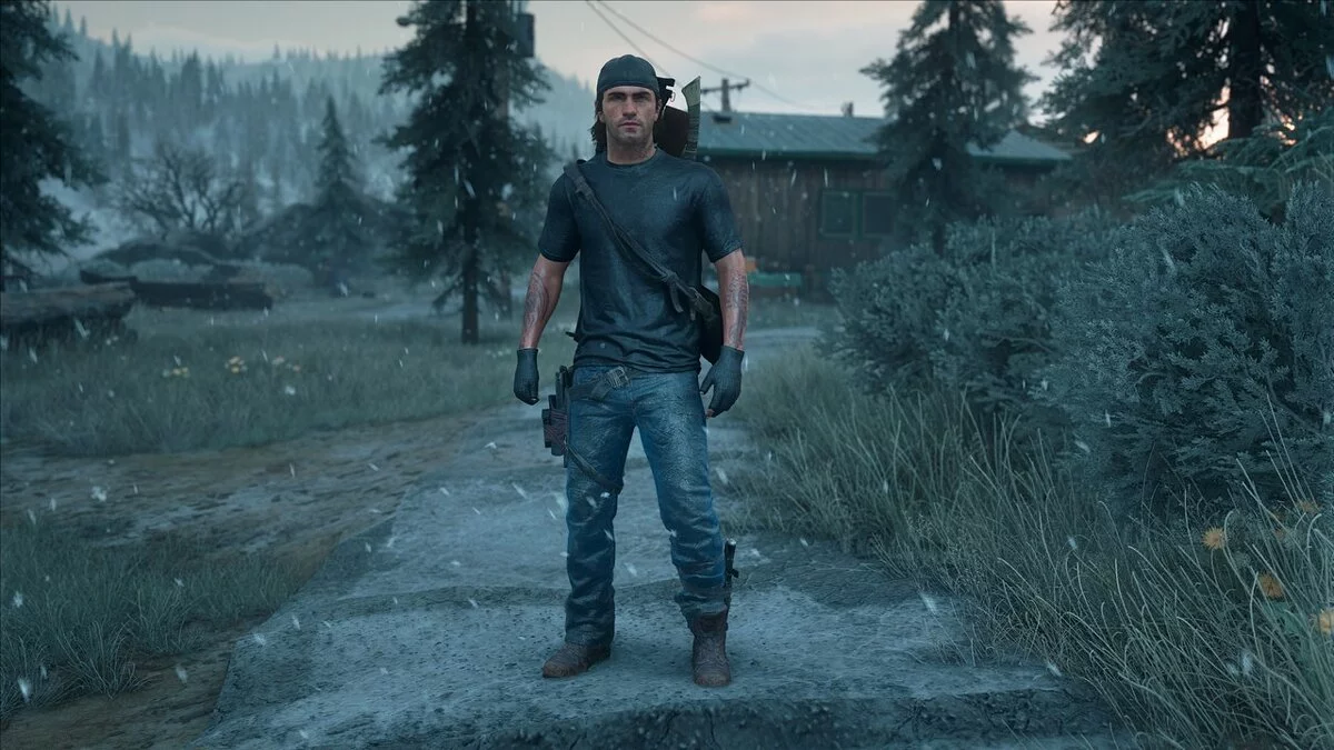 Days Gone — Черная рубашка и вязаные перчатки