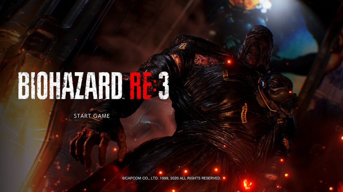 Resident Evil 3 — Логотип Biohazard