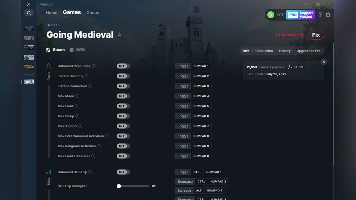 Going Medieval — Трейнер (+14) от 25.07.2021 [WeMod]